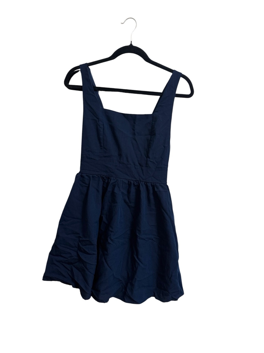 Blue Rain Navy Square-Neck Fit & Flare Mini Dress